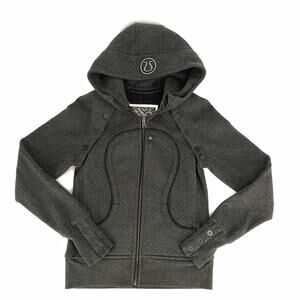 Lululemon Jacket Scuba Hoodie Vest Detach Sleeves Quilted Special Edition Grey 6